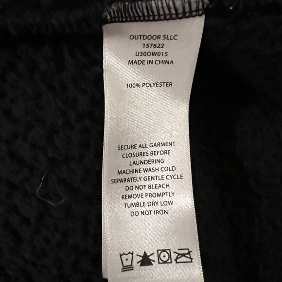 Girls Eddie Bauer Black Fleece Plush Full-Zip Up Jacket XL Size 14-16 (Womens S) - Picture 10 of 13